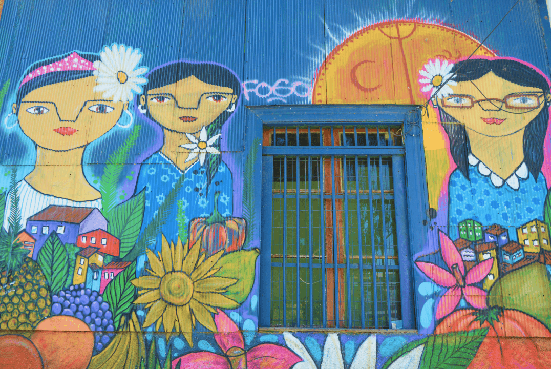 Graffitis in Valparaíso.