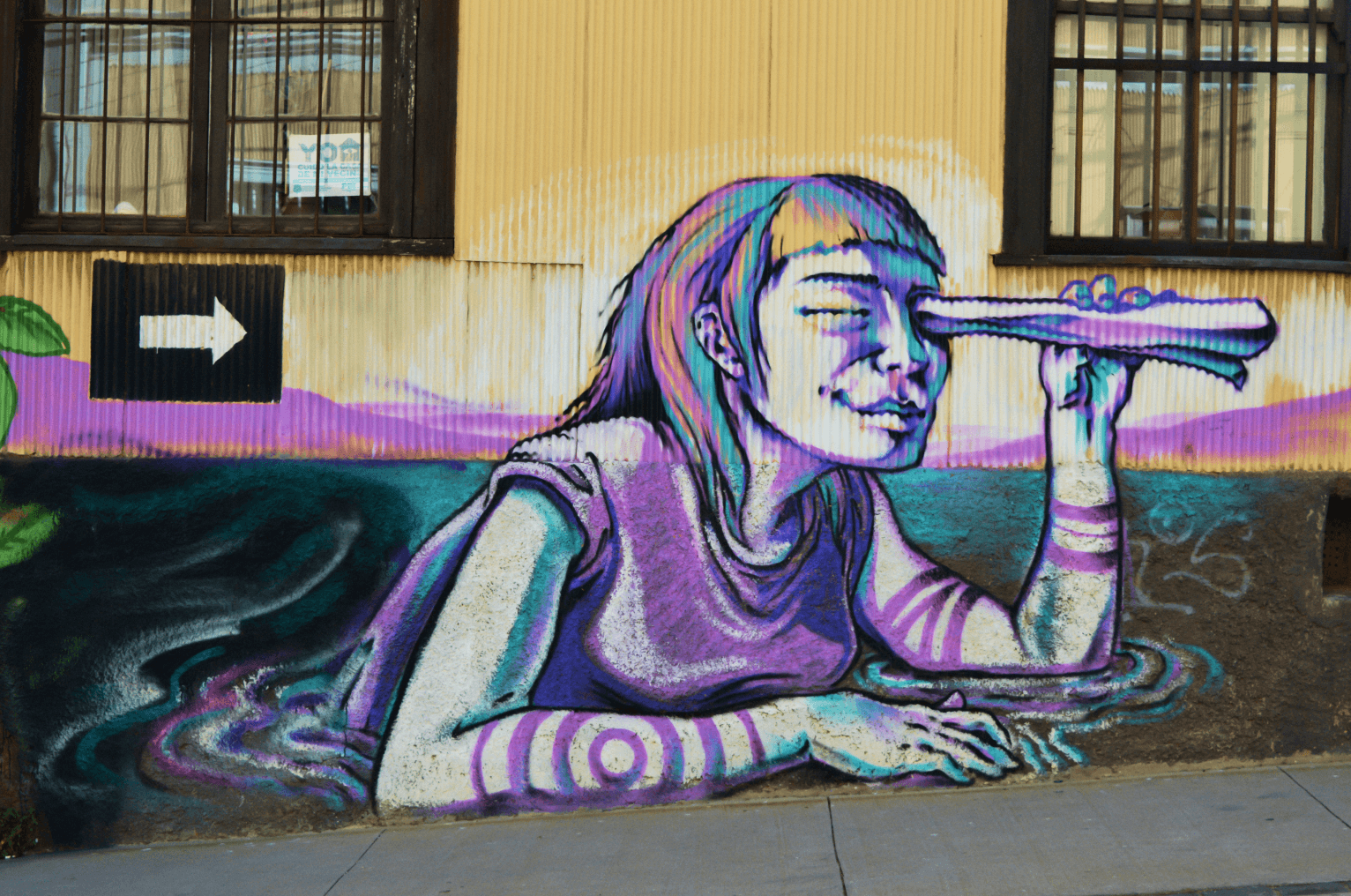 Graffitis in Valparaíso.