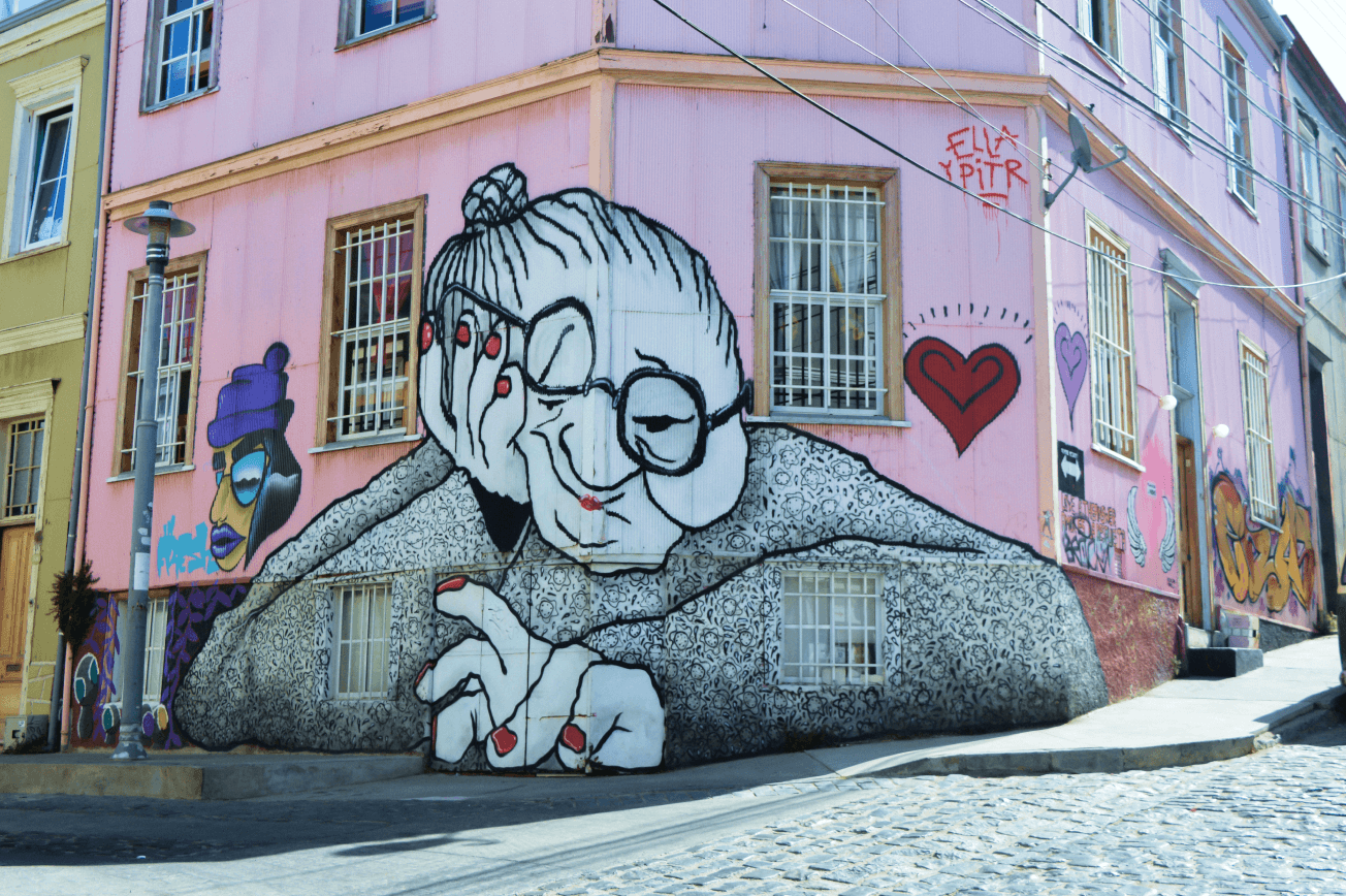 Graffitis in Valparaíso.