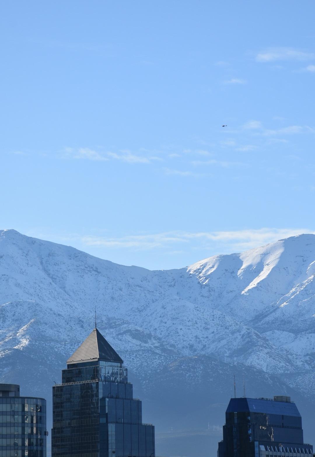 Snow in Santiago.