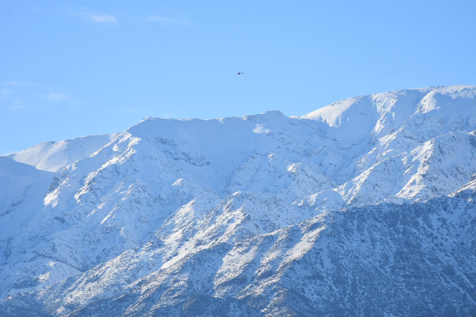 Snow in Santiago.